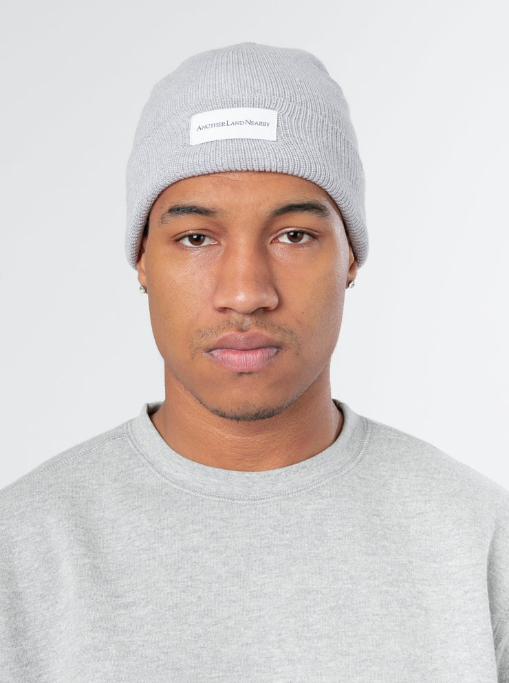 ALN - Thuya pale grey beanie in merino wool