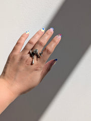 BILAK -  Rose and Drop ring