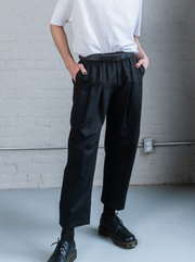 ESSER - Black cotton-linen pant