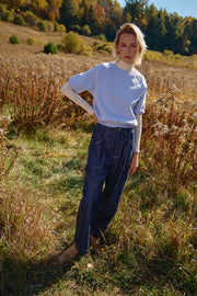 FERNANDA baseball sweatshirt in sky blue