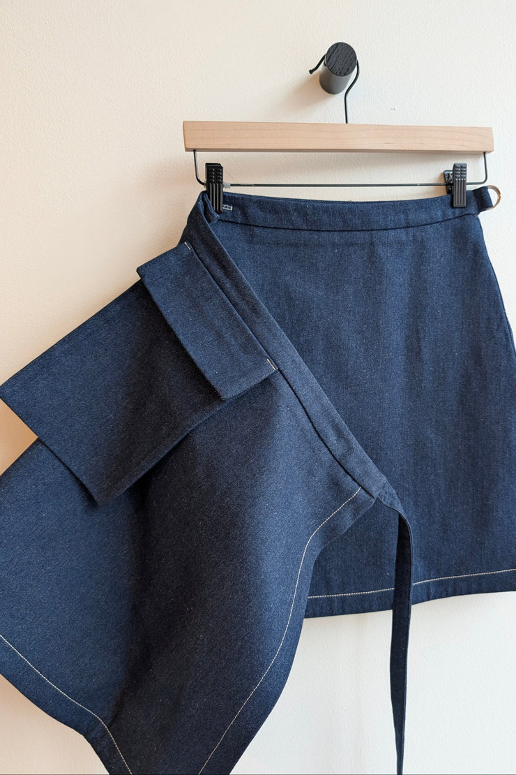 TOLEDO indigo denim skirt