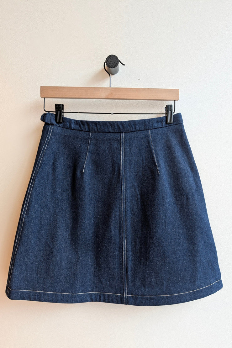TOLEDO indigo denim skirt