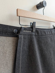 TOLEDO black denim skirt