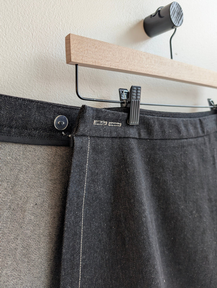 TOLEDO black denim skirt