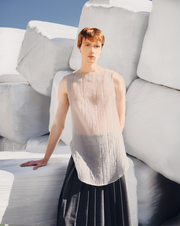 VALMORA - LELIO Top in Grey