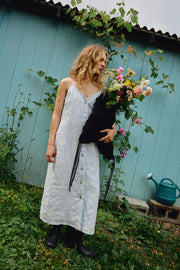 ANNETTE light blue linen dress