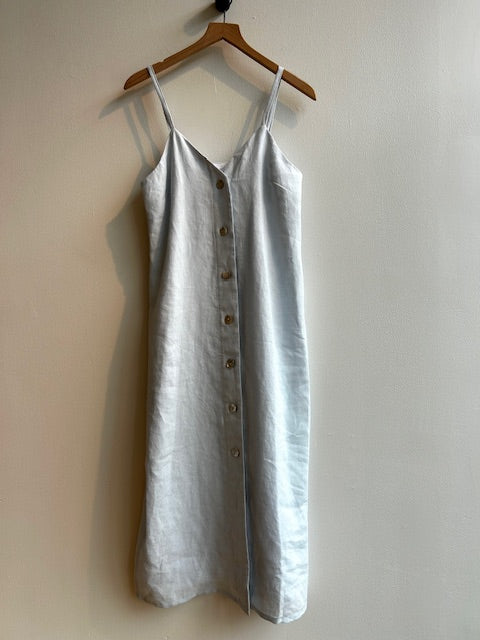ANNETTE light blue linen dress