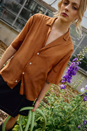 TACHIDO rust blouse