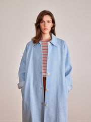 Made to order - EXTRA blue denim trench