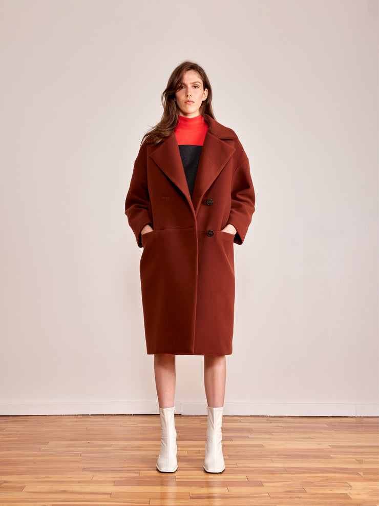 STANDARD brick wool coat my