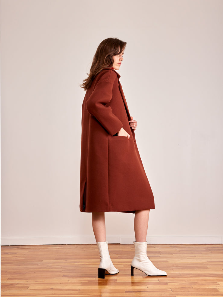 STANDARD brick wool coat my