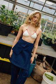 TOLEDO indigo denim skirt