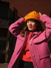 DENISE magenta oversized jacket