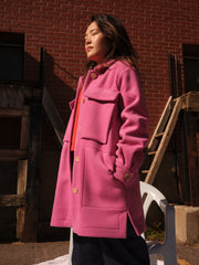 DENISE magenta oversized jacket