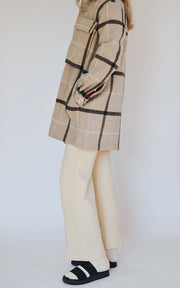 DENISE plaid oversized jacket