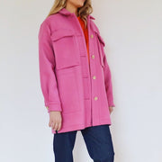 DENISE magenta oversized jacket